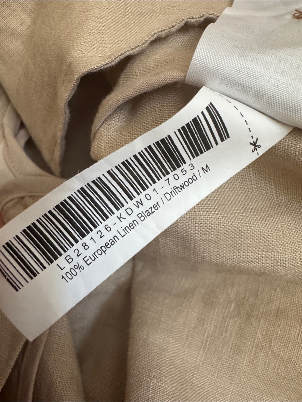 Quince | 100% European Linen One-Button Blazer in Natural Driftwood | Size M - Picture 7 of 9